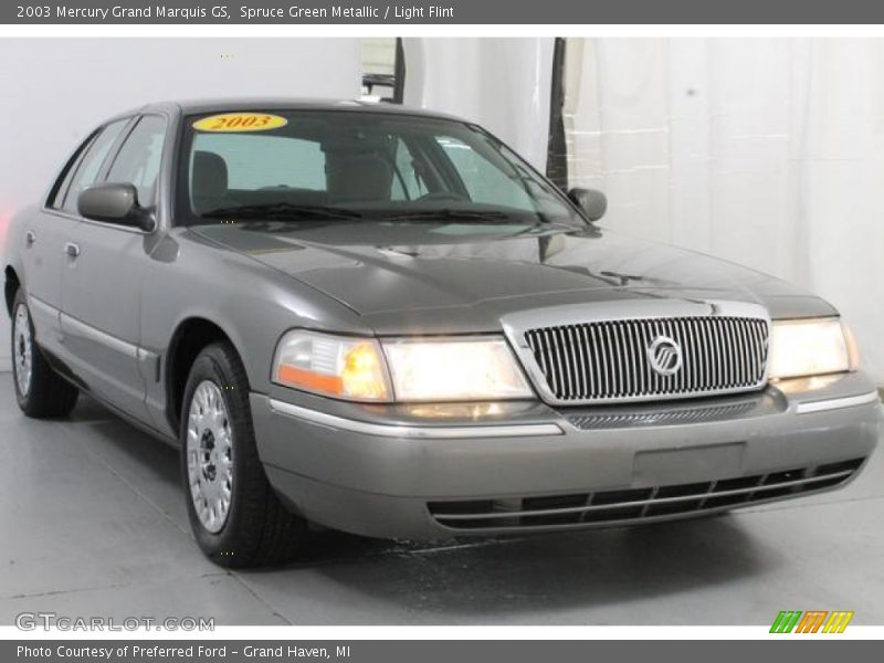 Spruce Green Metallic / Light Flint 2003 Mercury Grand Marquis GS