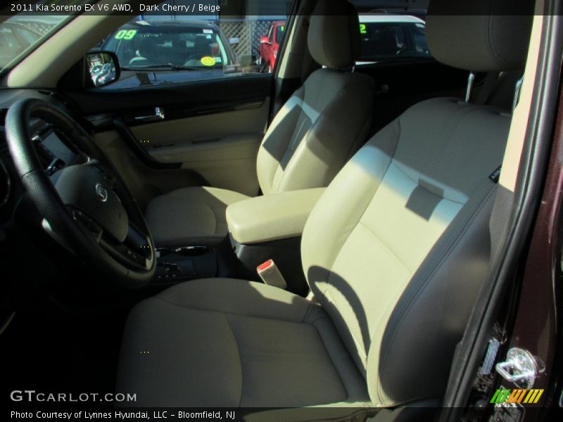 Dark Cherry / Beige 2011 Kia Sorento EX V6 AWD