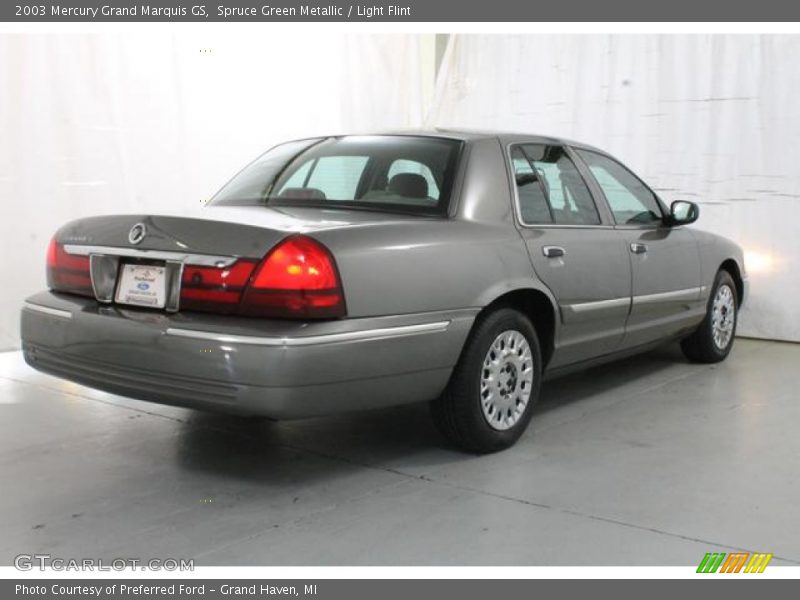 Spruce Green Metallic / Light Flint 2003 Mercury Grand Marquis GS