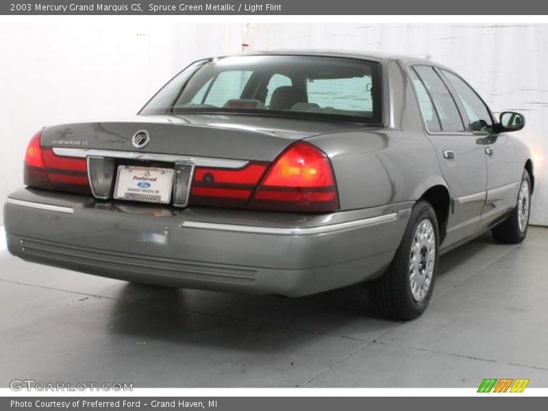 Spruce Green Metallic / Light Flint 2003 Mercury Grand Marquis GS