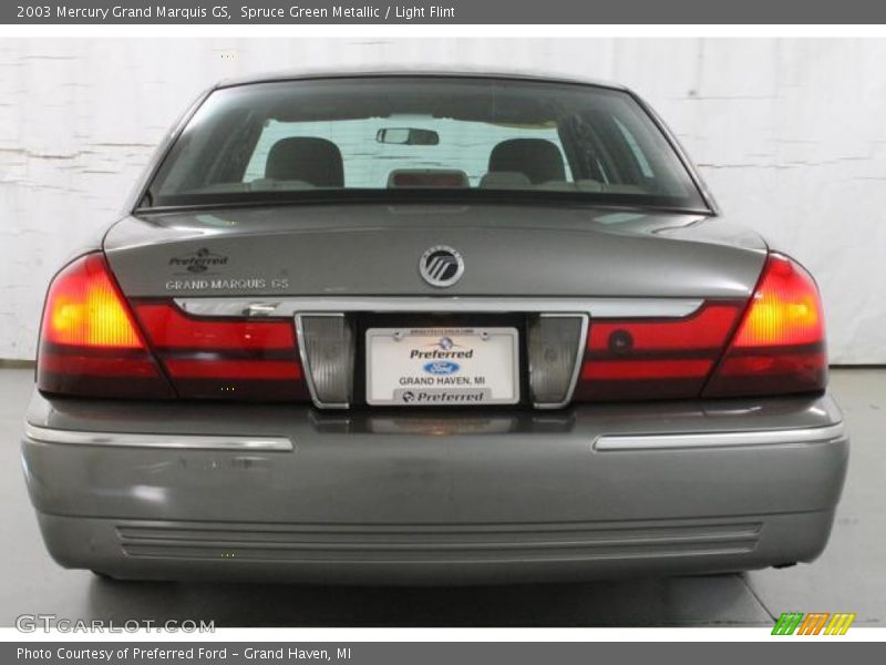 Spruce Green Metallic / Light Flint 2003 Mercury Grand Marquis GS