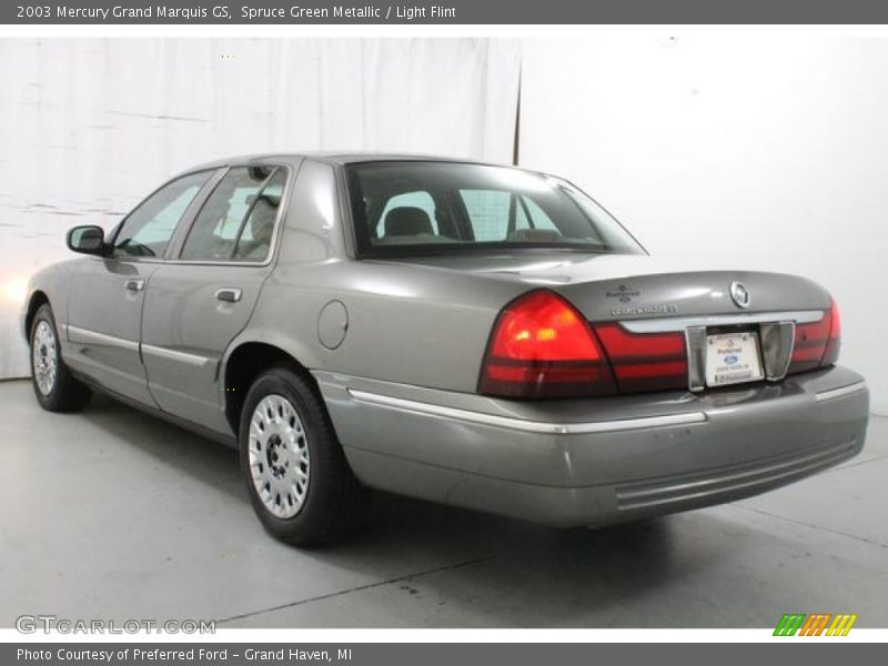 Spruce Green Metallic / Light Flint 2003 Mercury Grand Marquis GS