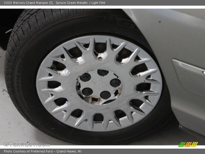 Spruce Green Metallic / Light Flint 2003 Mercury Grand Marquis GS