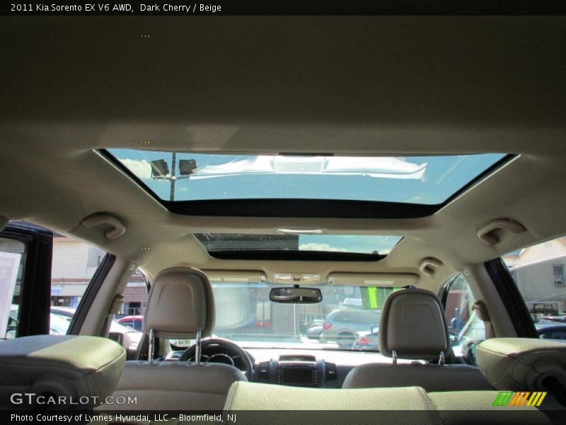 Dark Cherry / Beige 2011 Kia Sorento EX V6 AWD