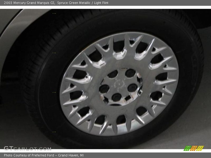Spruce Green Metallic / Light Flint 2003 Mercury Grand Marquis GS