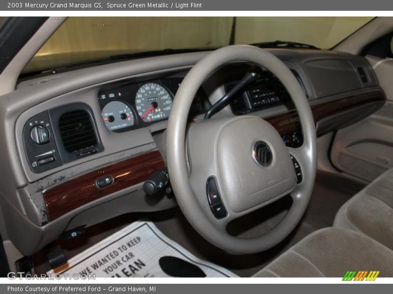 Spruce Green Metallic / Light Flint 2003 Mercury Grand Marquis GS