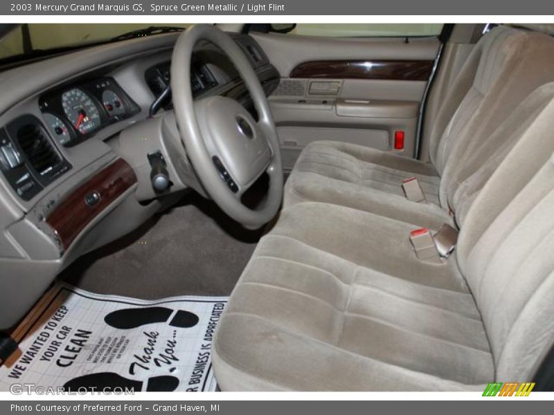Spruce Green Metallic / Light Flint 2003 Mercury Grand Marquis GS