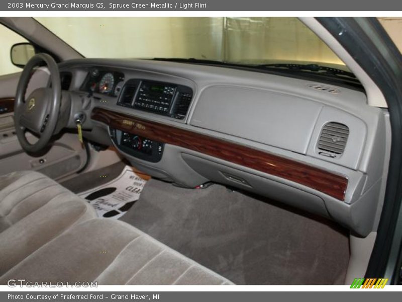 Spruce Green Metallic / Light Flint 2003 Mercury Grand Marquis GS