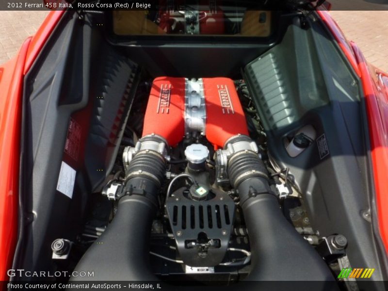  2012 458 Italia Engine - 4.5 Liter DI DOHC 32-Valve VVT V8