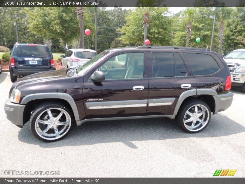 Black Garnet Metallic / Gray 2008 Isuzu Ascender S