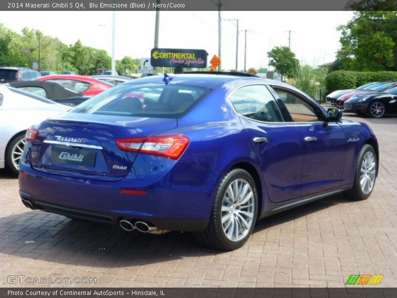 Blu Emozione (Blue) / Nero/Cuoio 2014 Maserati Ghibli S Q4