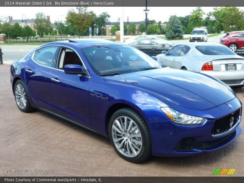 Blu Emozione (Blue) / Nero/Cuoio 2014 Maserati Ghibli S Q4