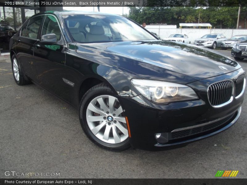 Front 3/4 View of 2011 7 Series 750Li xDrive Sedan