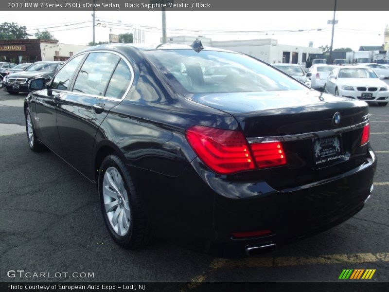 Black Sapphire Metallic / Black 2011 BMW 7 Series 750Li xDrive Sedan