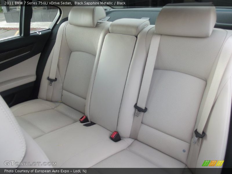 Rear Seat of 2011 7 Series 750Li xDrive Sedan