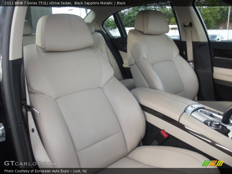 Front Seat of 2011 7 Series 750Li xDrive Sedan