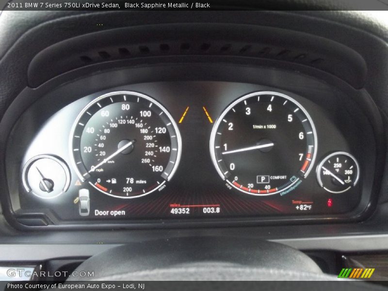  2011 7 Series 750Li xDrive Sedan 750Li xDrive Sedan Gauges