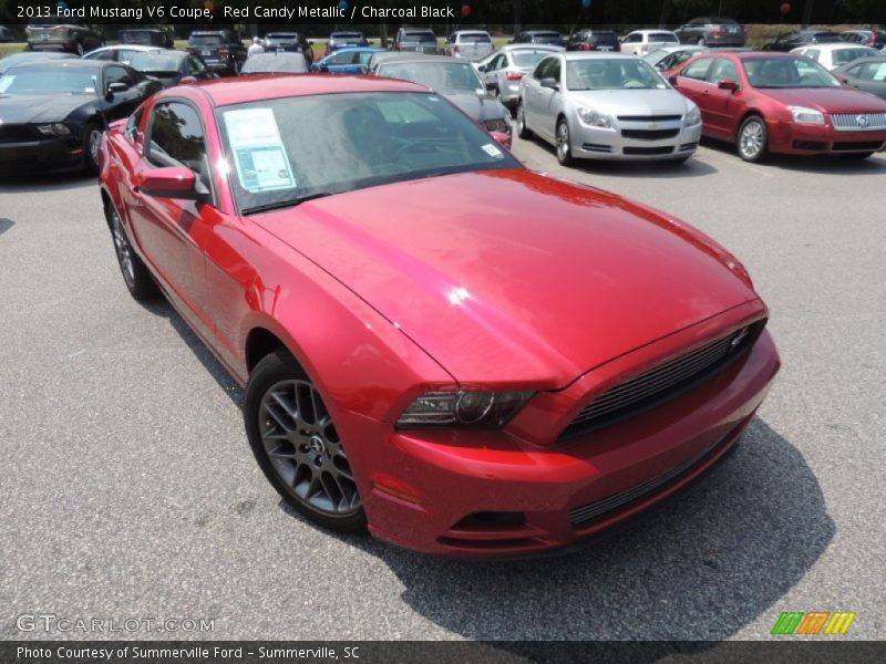 Red Candy Metallic / Charcoal Black 2013 Ford Mustang V6 Coupe