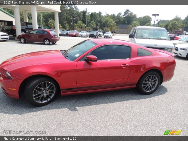 Red Candy Metallic / Charcoal Black 2013 Ford Mustang V6 Coupe