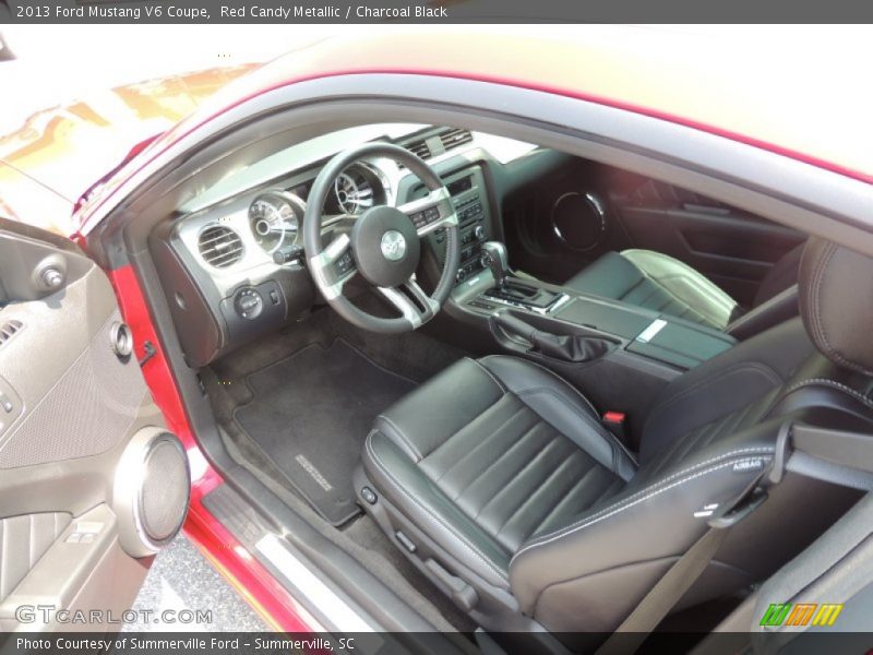 Red Candy Metallic / Charcoal Black 2013 Ford Mustang V6 Coupe
