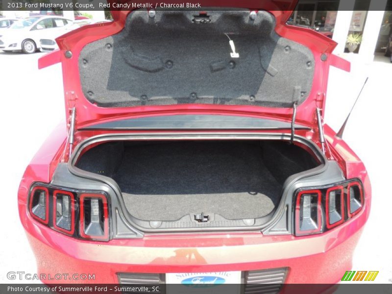 Red Candy Metallic / Charcoal Black 2013 Ford Mustang V6 Coupe
