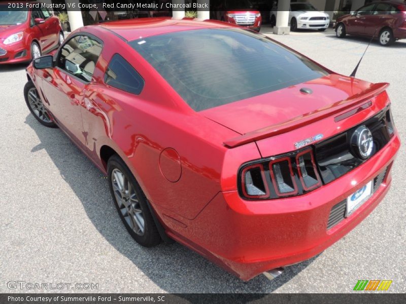 Red Candy Metallic / Charcoal Black 2013 Ford Mustang V6 Coupe