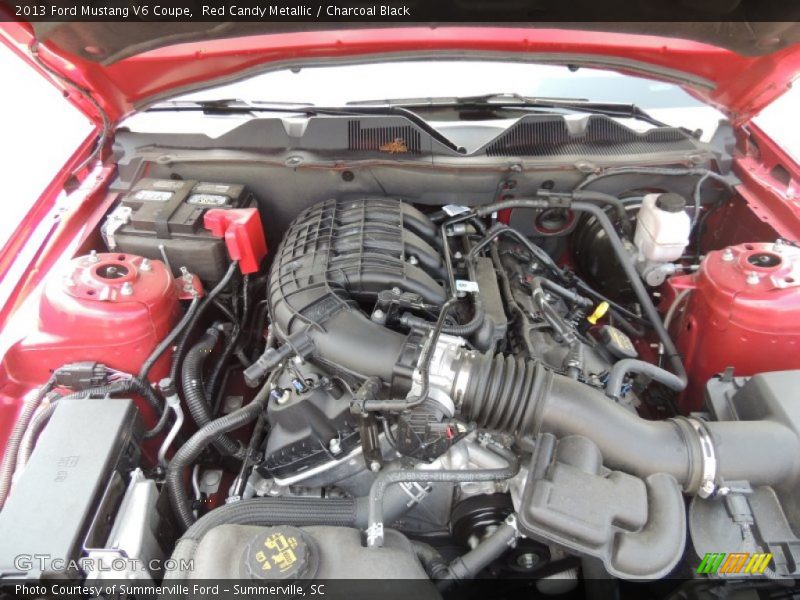 Red Candy Metallic / Charcoal Black 2013 Ford Mustang V6 Coupe