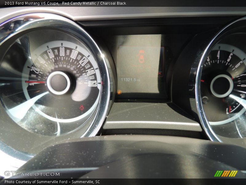 Red Candy Metallic / Charcoal Black 2013 Ford Mustang V6 Coupe
