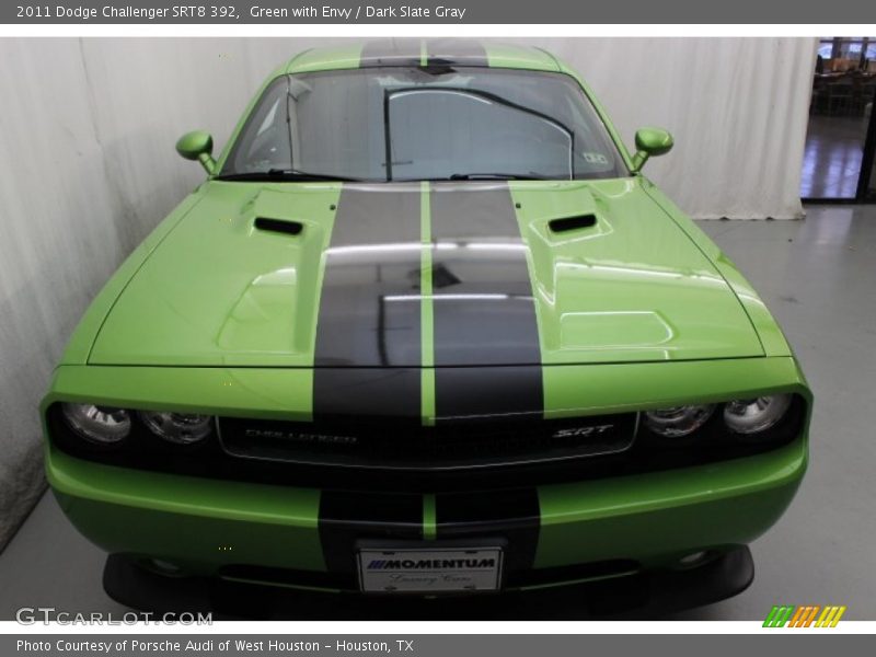 Green with Envy / Dark Slate Gray 2011 Dodge Challenger SRT8 392