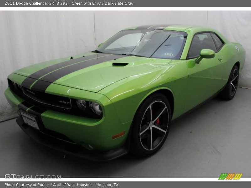 Green with Envy / Dark Slate Gray 2011 Dodge Challenger SRT8 392