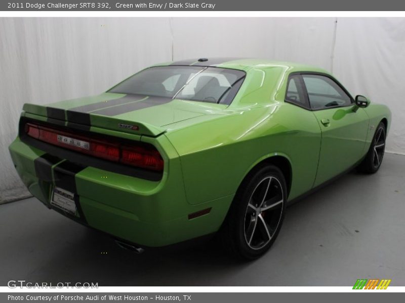 Green with Envy / Dark Slate Gray 2011 Dodge Challenger SRT8 392