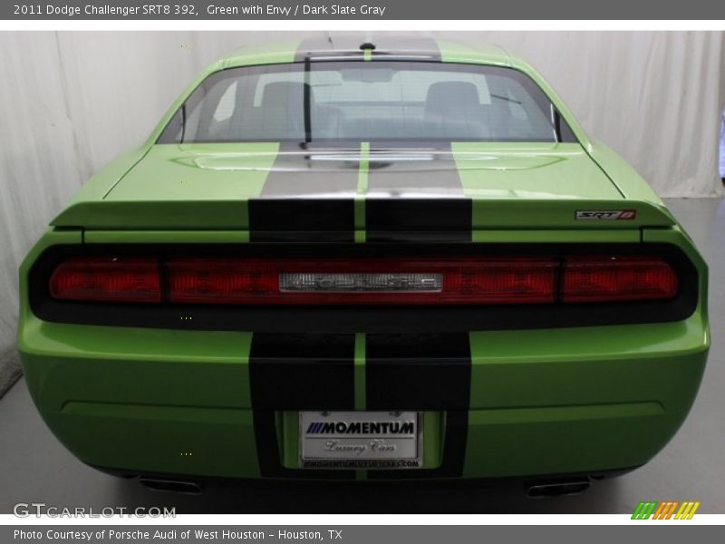Green with Envy / Dark Slate Gray 2011 Dodge Challenger SRT8 392