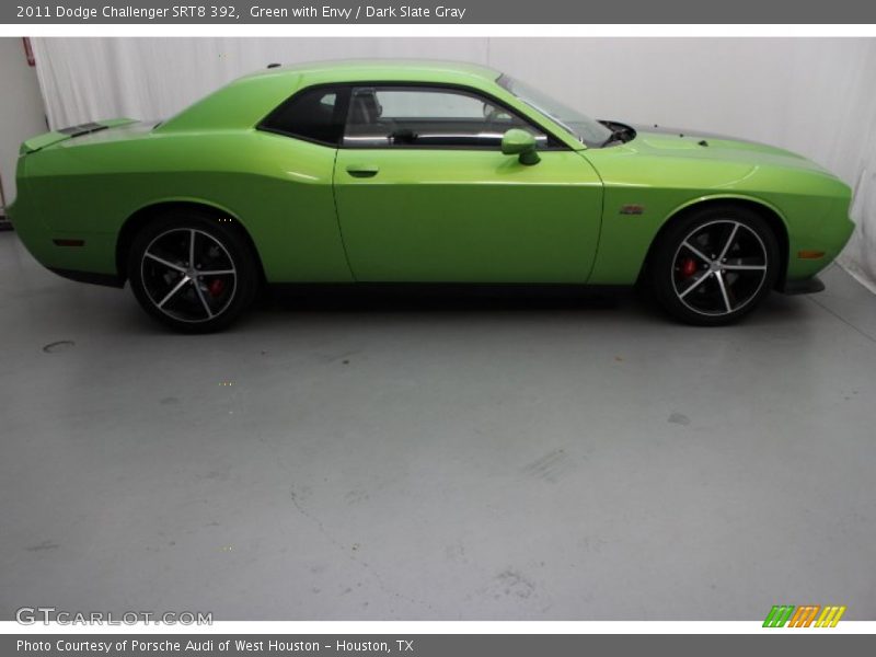 Green with Envy / Dark Slate Gray 2011 Dodge Challenger SRT8 392
