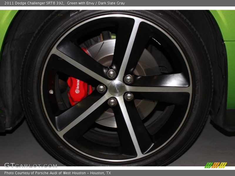 Green with Envy / Dark Slate Gray 2011 Dodge Challenger SRT8 392