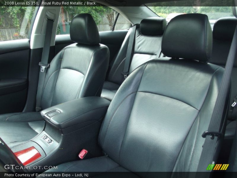 Royal Ruby Red Metallic / Black 2008 Lexus ES 350