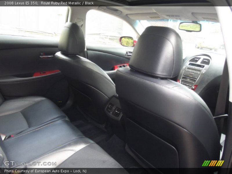 Royal Ruby Red Metallic / Black 2008 Lexus ES 350