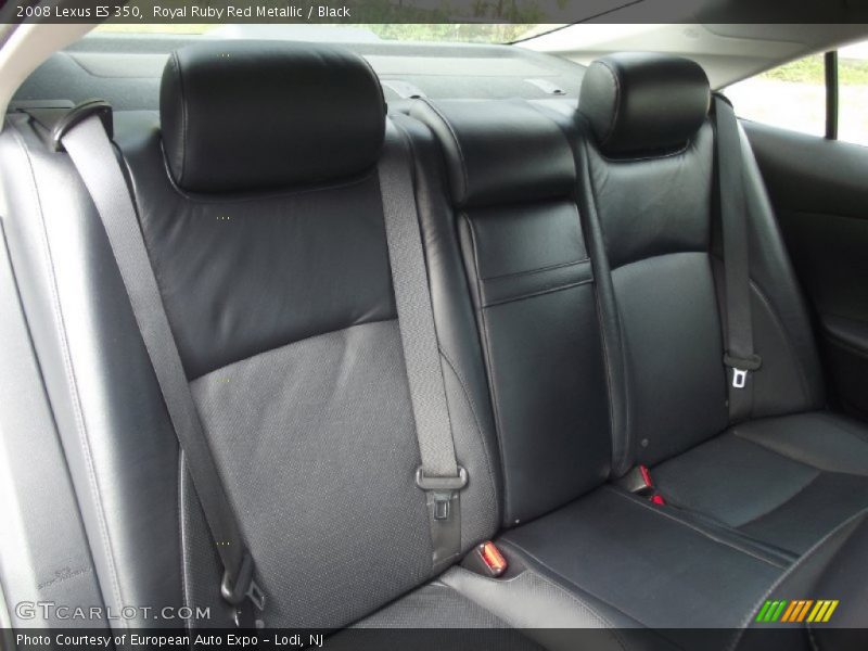 Royal Ruby Red Metallic / Black 2008 Lexus ES 350
