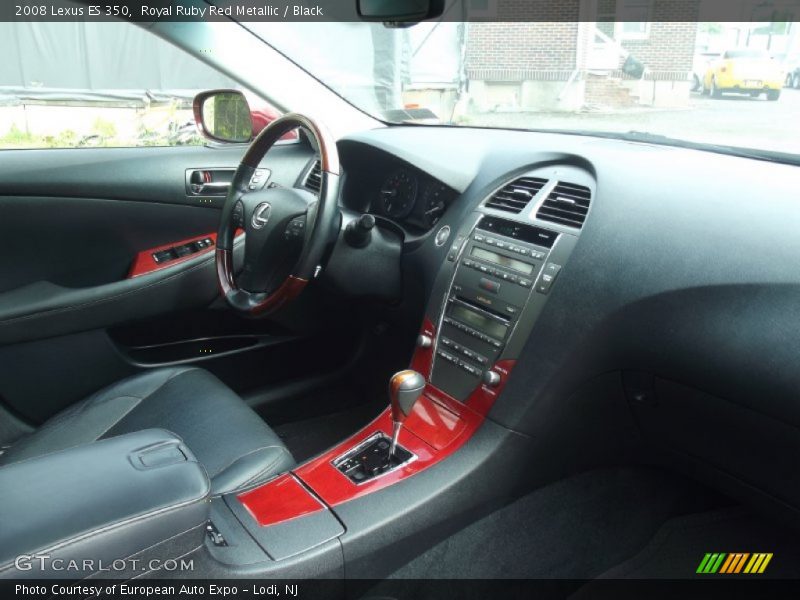 Royal Ruby Red Metallic / Black 2008 Lexus ES 350