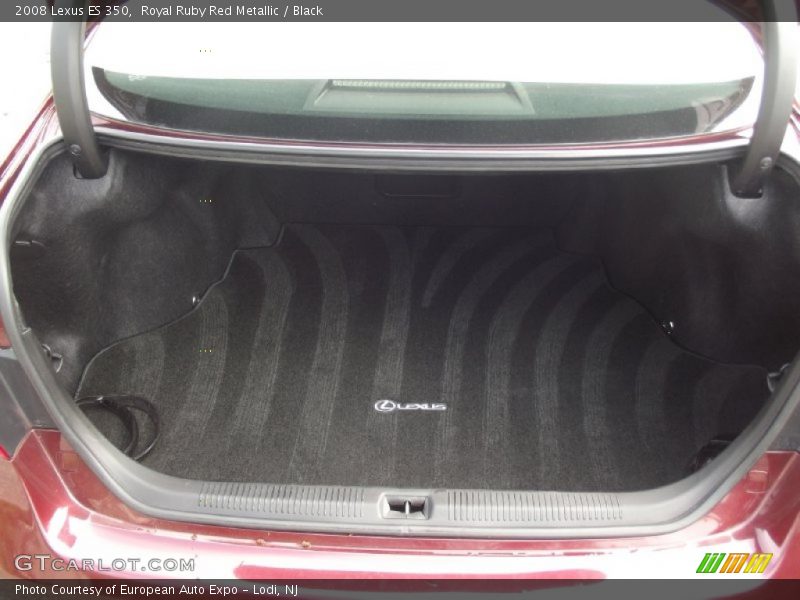 Royal Ruby Red Metallic / Black 2008 Lexus ES 350