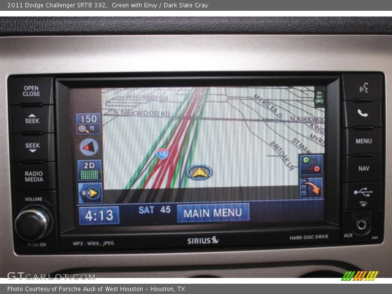 Green with Envy / Dark Slate Gray 2011 Dodge Challenger SRT8 392