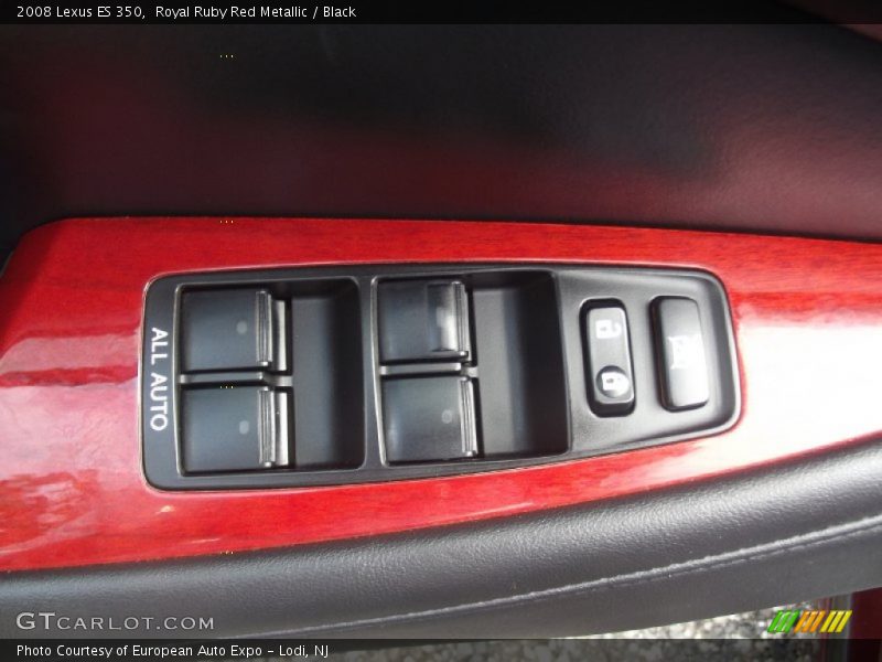 Royal Ruby Red Metallic / Black 2008 Lexus ES 350