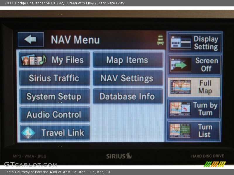 Green with Envy / Dark Slate Gray 2011 Dodge Challenger SRT8 392