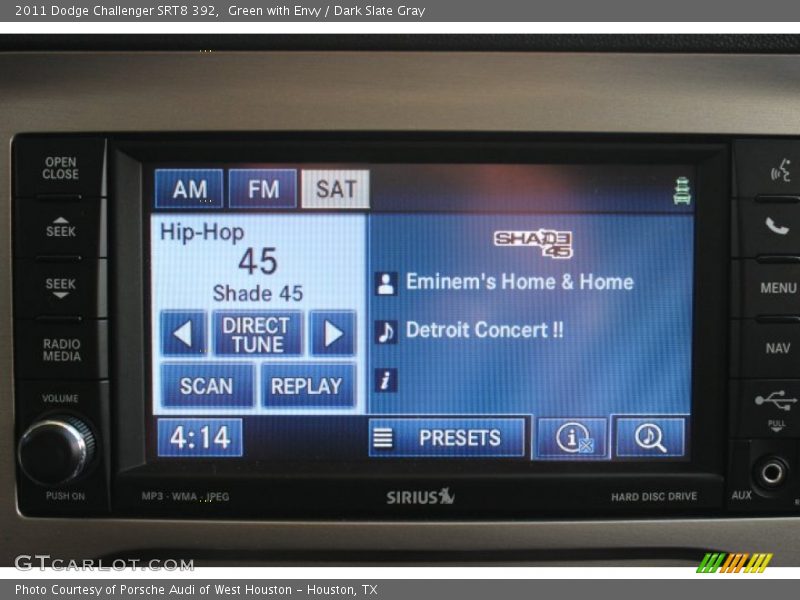 Green with Envy / Dark Slate Gray 2011 Dodge Challenger SRT8 392