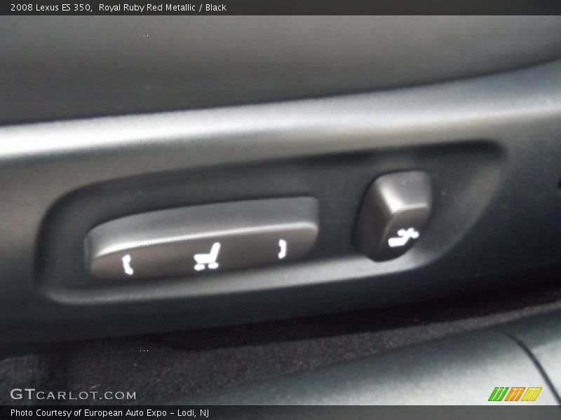 Royal Ruby Red Metallic / Black 2008 Lexus ES 350