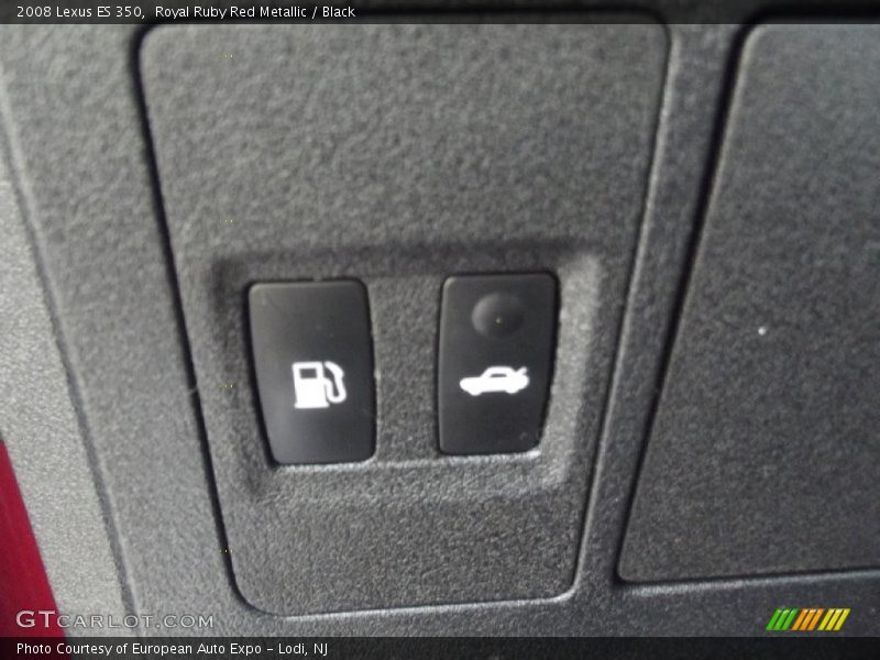 Royal Ruby Red Metallic / Black 2008 Lexus ES 350