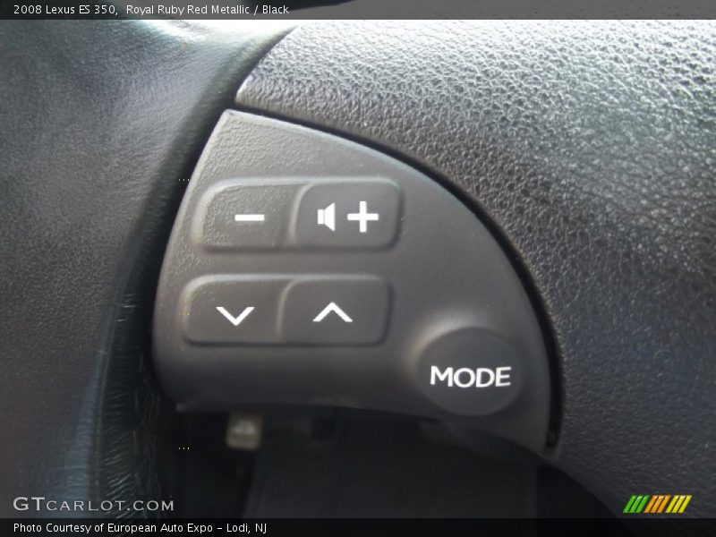 Royal Ruby Red Metallic / Black 2008 Lexus ES 350