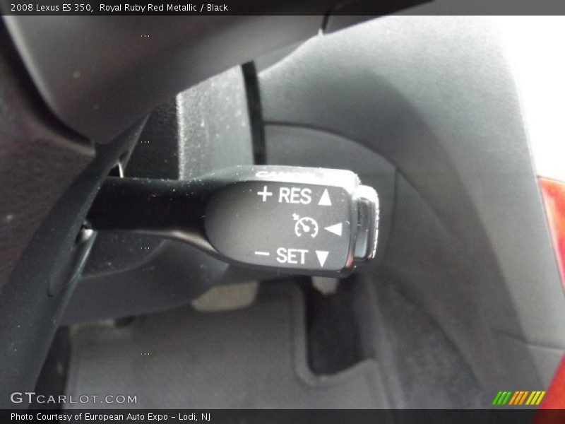 Royal Ruby Red Metallic / Black 2008 Lexus ES 350