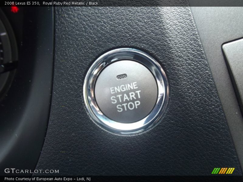 Royal Ruby Red Metallic / Black 2008 Lexus ES 350