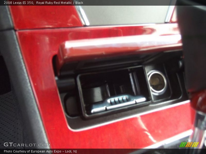Royal Ruby Red Metallic / Black 2008 Lexus ES 350