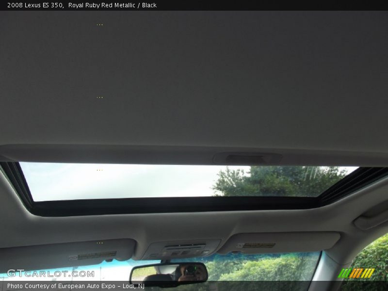 Royal Ruby Red Metallic / Black 2008 Lexus ES 350